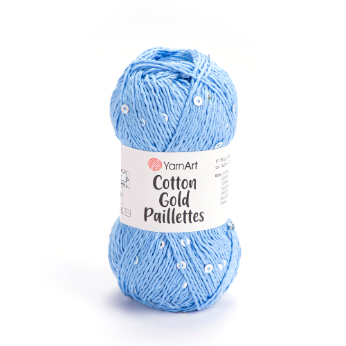 Пряжа YarnArt Cotton Gold Paillettes (7110)