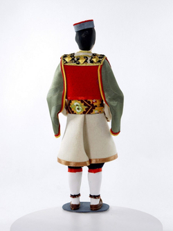 Кукла коллекционная в мужском костюме. Черногория. Южные славяне