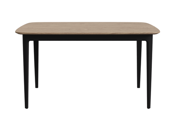 Стол обеденный Tammi 140*90 см (натуральный дуб, черный)