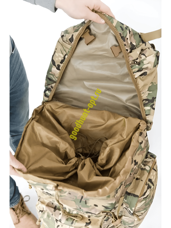 Тактический военный походный каркасный рюкзак 100 л Мультикам