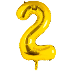 Шары цифры гелиевые Золотые 102 см