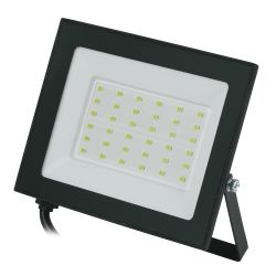 ULF-Q519 50W-GREEN IP65 220-240V BLACK Прожектор светодиодный. Зеленый свет. Корпус черный. TM Volpe