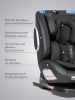 Автокресло детское ISOFIX YB102A NEW (Чёрный/экокожа Black/Black PU)