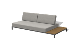 "Амальфия" трансформирующаяся лаунж-зона из алюминия, цвет графит