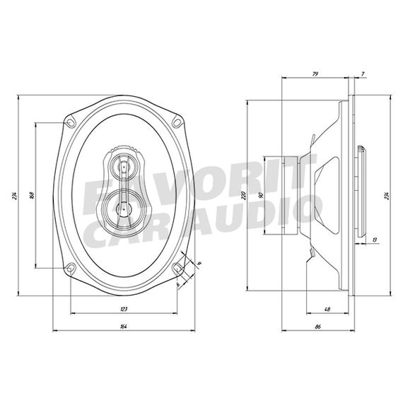 Коакс. акустика ORIS JB-693Q
