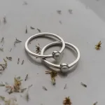 Кольцо тонкое с жемчугом