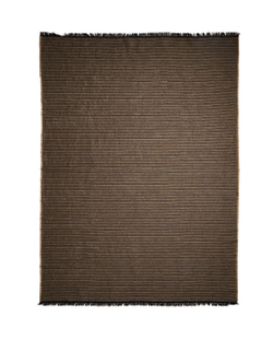 Zara Home плед из хлопка, серый, в полоску, 140x190 см