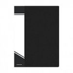 Папка с файлами inФОРМАТ А4 10 файлов черный пластик 500 мкм карман