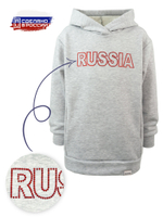 Худи RUSSIA (серый)