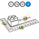 Элемент голубой для GigaBloks Outdoor