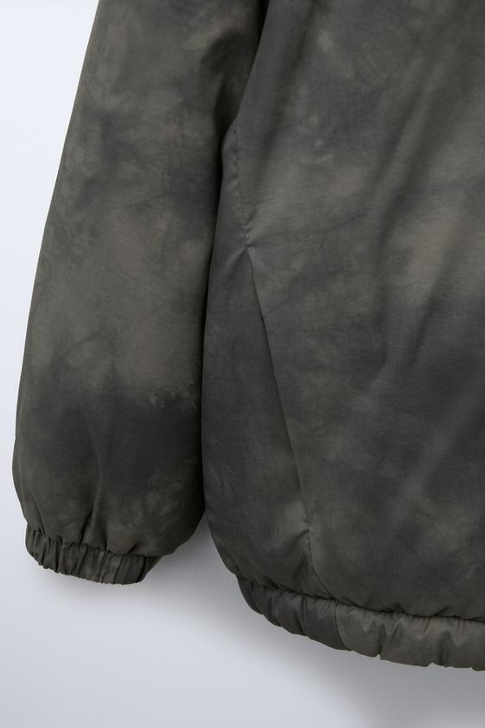 ZARA СТЕГАНАЯ КУРТКА WATER REPELLENT, СВЕТЛЫЙ ХАКИ