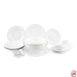 Столовый сервиз на 6 персон Bernadotte Белый узор 26 предметов
