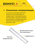 Комод Раст 3 ящика массив сосны цвет натуральный