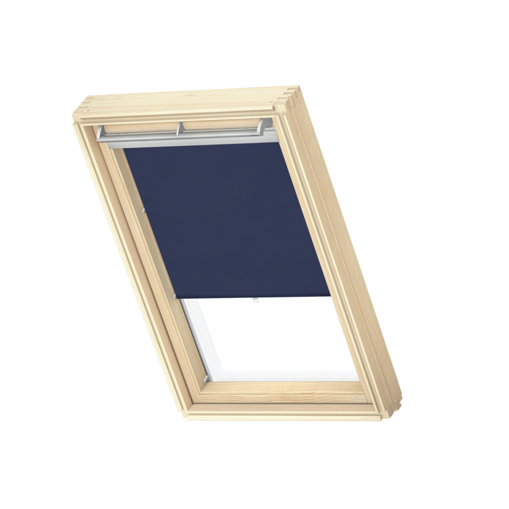 Рулонная штора на крючках VELUX RHL 114х140 синяя