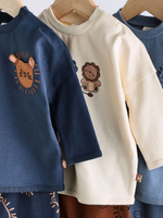 Лонгслив и брюки в комплекте для малышей Next Q96-758, Синий, Бежевый