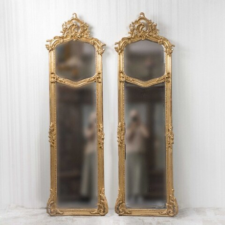 Парные настенные зеркала