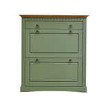 Dipriz Тумба для обуви Неаполь, 2 двери 1 ящик, сосна, 87х97х21 см, эвкалипт