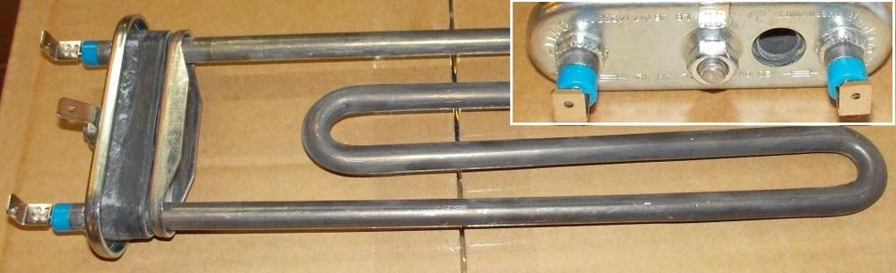 Тэн для стиральной машины Bosch (Бош)/Siemens (Сименс) 2000W -235мм уплотнитель без бортика