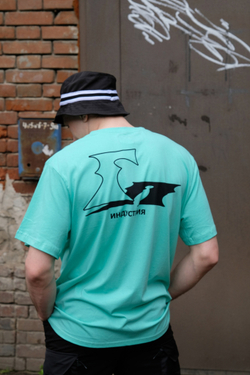 Футболка НПОГП VV Глитч Мятный