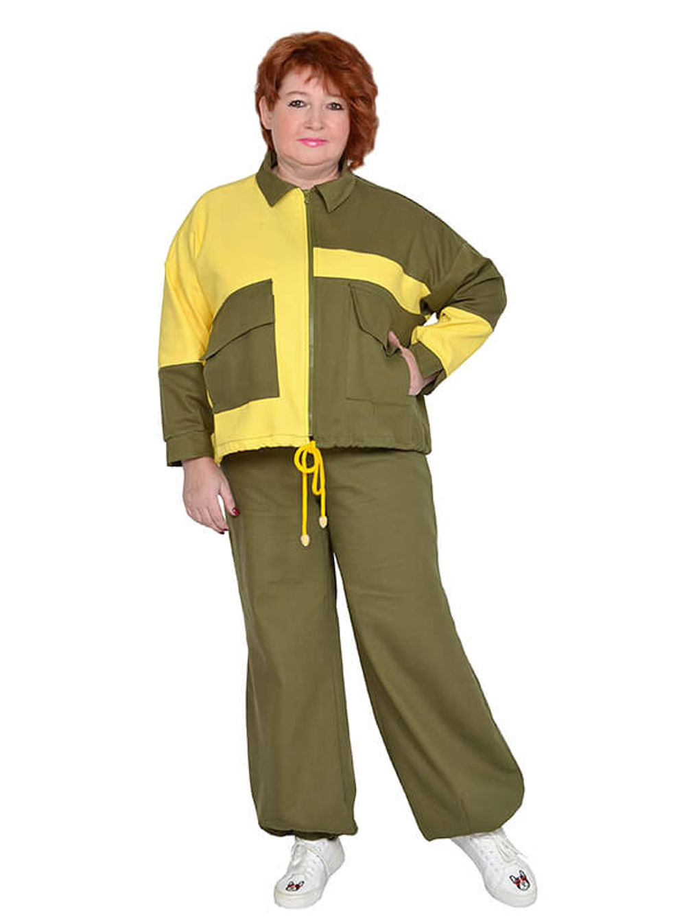 Джинсовые брюки Луговые цветы