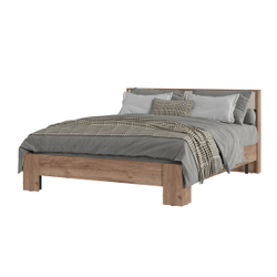 Хелен КР 03 Кровать 160 с ортопедом Дуб крафт табачный / Кашемир