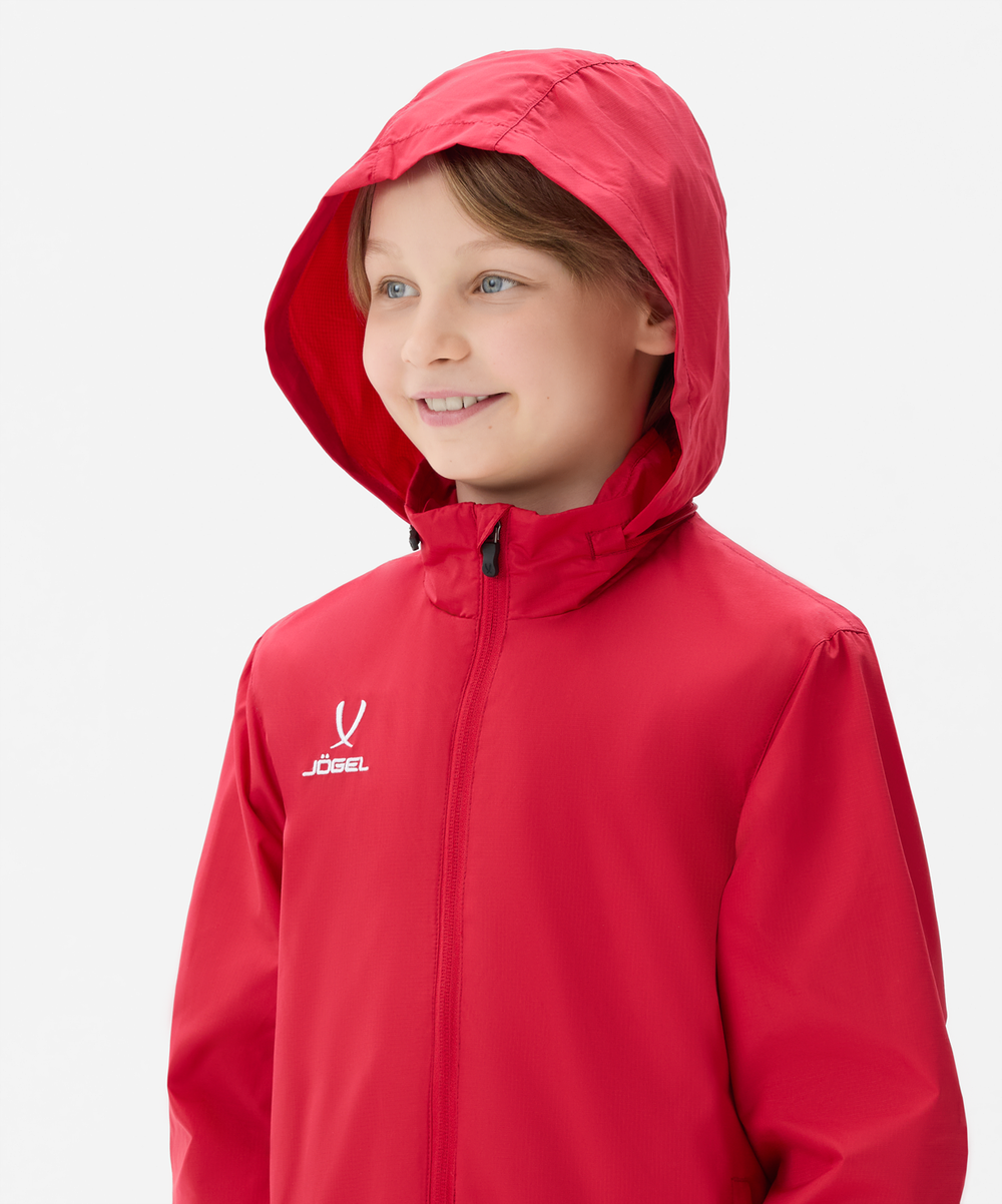 Куртка ветрозащитная DIVISION PerFormPROOF Shower Jacket, красный, детский
