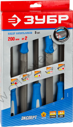 ЗУБР Универсал 200 мм, 5 предм., Набор напильников (16651-20-H5)