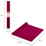 Бумага гофрированная (креповая) ДЛЯ ФЛОРИСТИКИ 110 г/м2, ягодная, 50х250 см, ОСТРОВ СОКРОВИЩ, 112533