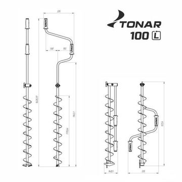 Ледобур Тонар ЛР-100СД (левое вращение) LS-100LD.KL