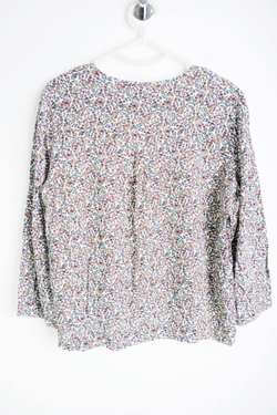 Блузка Caroll в мелкий цветочек, маркировка 40, визуально на 46 размер