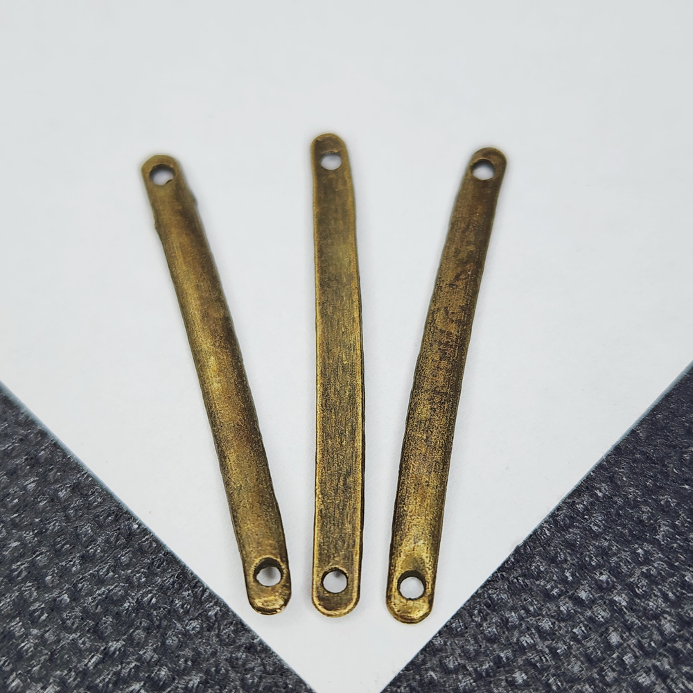 Коннектор палочка, 33мм, античная бронза, штучно