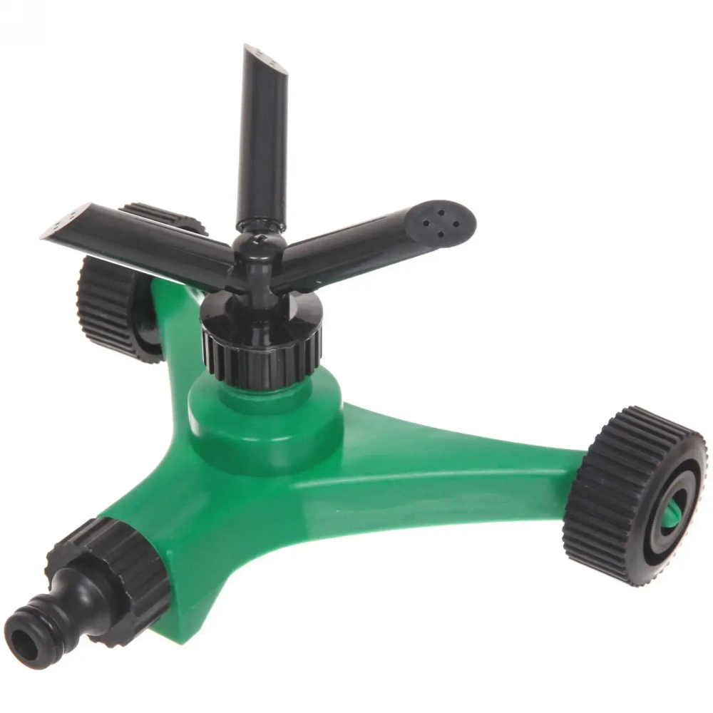 Разбрызгиватель «Всплеск» горизонтальный, круговой, 3 лейки, на колесах ДоброСад