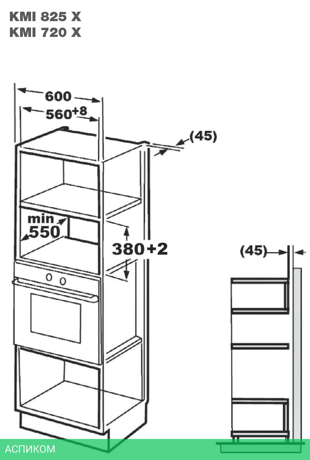 Микроволновая печь Korting KMI825XN