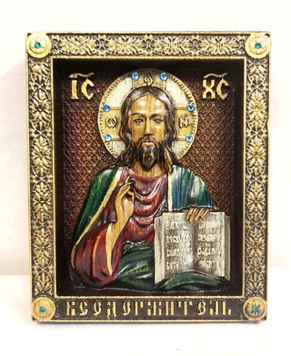 Икона резная "Господь Вседержитель"