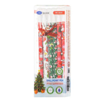 Ручка шариковая, Basir, синие чернила, серия "НОВОГОДНИЕ", 4 цвета корпуса, 12 шт