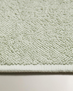 Zara Home - Гладкий нескользящий коврик для ванной, зеленый, 50x70 см