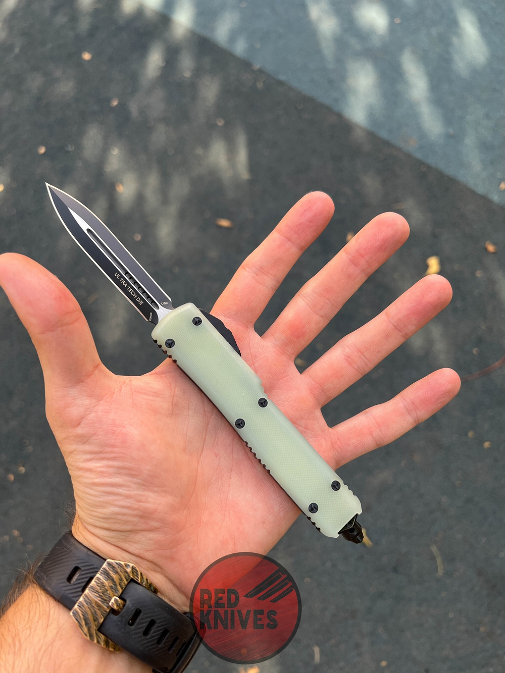 Нож Microtech Ultratech G10 D/E 122-1 GTJG