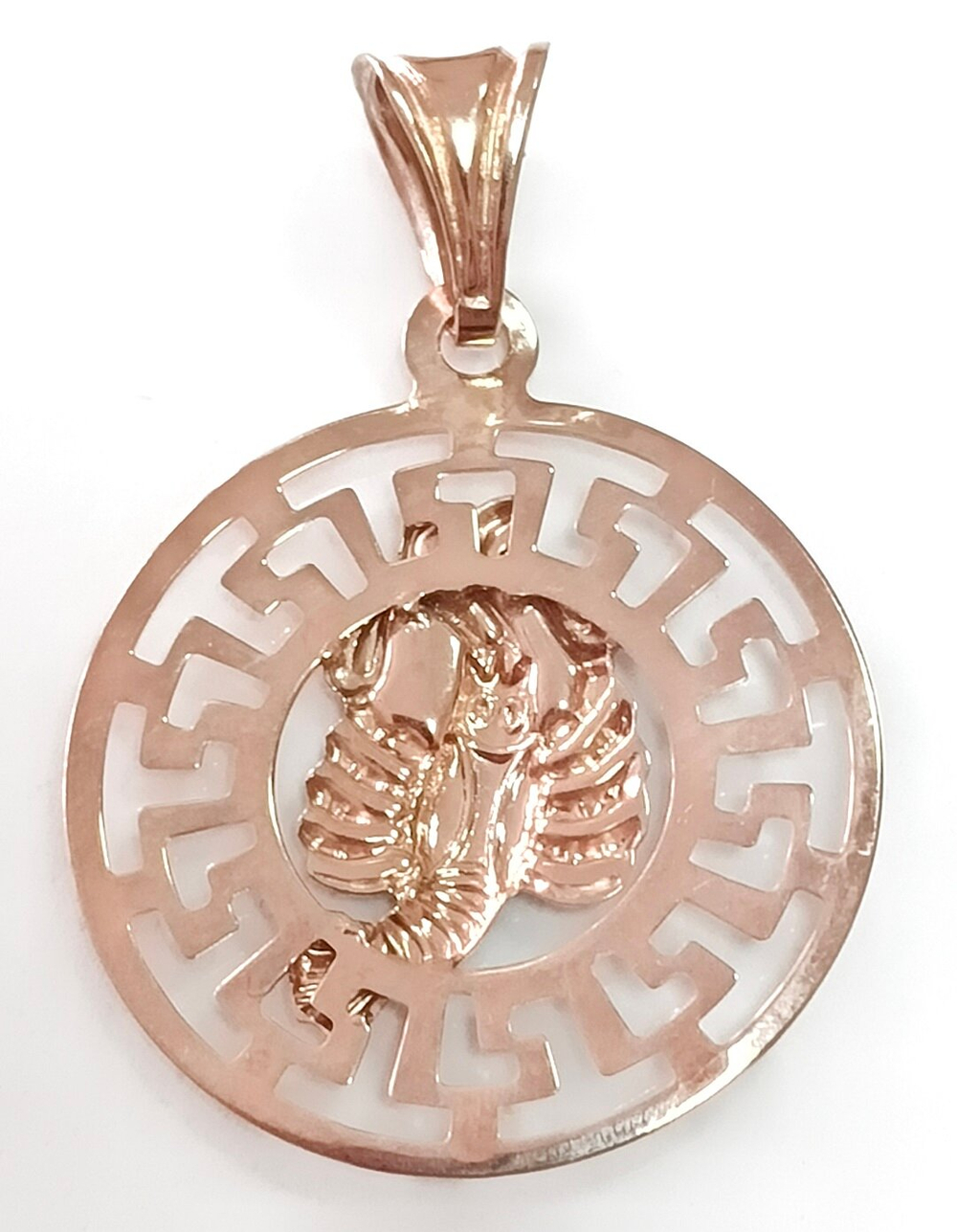 Ювелирная подвеска из серебра с позолотой Рак