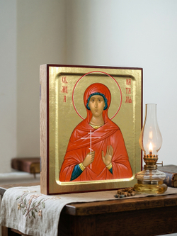 Икона Наталии, мученицы (в красной накидке) на дереве: 125 х 160 (Синопсисъ)
