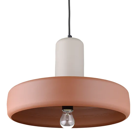 Светильник потолочный Juko, Ø43х31 см, бежевый/коричневый