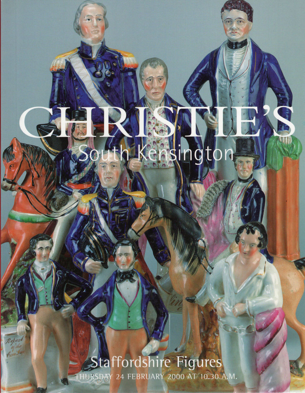 Каталог аукциона Christie's, Лондон, Фарфоровые фигурки из Стаффордшира от 24 февраля 2000 года