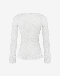 Топ из кружева с длинными рукавами