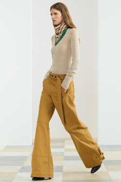 ZARA БРЮКИ ПРЯМОГО КРОЯ, ГОРЧИЧНЫЙ