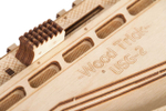 Штурмовая винтовка USG-2 от Wood Trick - деревянный конструктор, 3D пазл, Сборная механическая модель, стреляет пульками