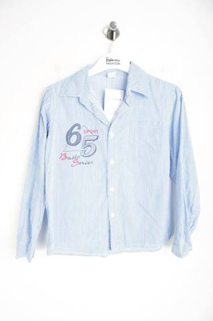 Рубашка GeeJay в полоску, визуально на 7/8 лет