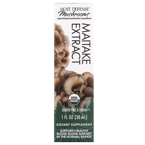 Host Defense, Грибы, экстракт майтаке, 30 мл (1 жидк. Унция)