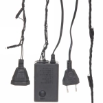 Гирлянда для улицы «Водопад» нить 7м 80 ламп LED чёрный провод, 8 реж, IP-54, Фиолетовый (возможность соединения)