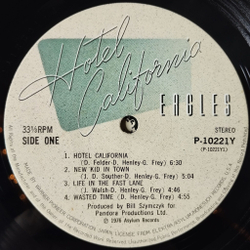 Винтажная виниловая пластинка LP Eagles Hotel California (Japan 1976) (No Obi) Pretty Maids All In A Row