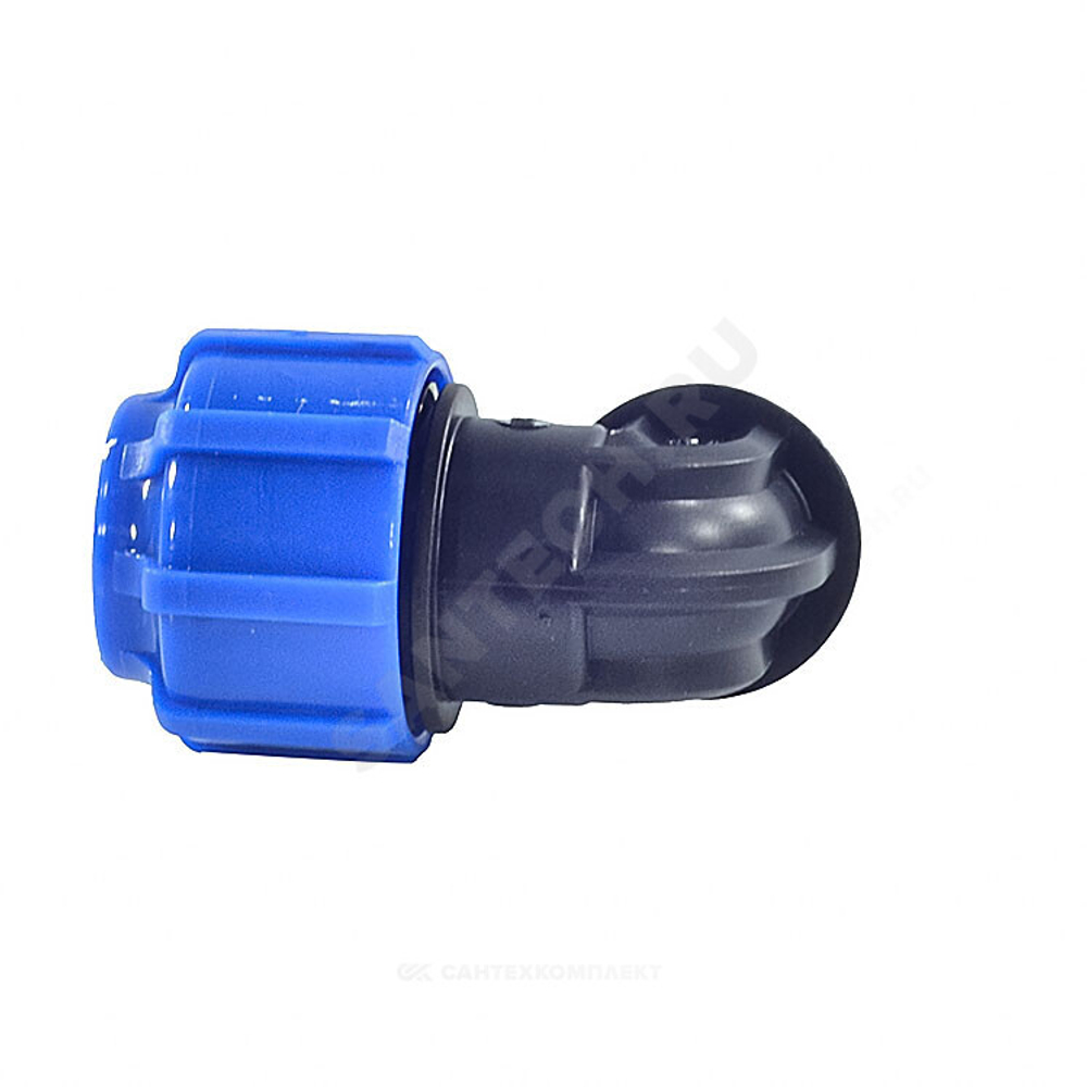 Отвод компрессионный ПЭ Дн 20х1/2"х90гр ВР Ру16 RTP (РосТурПласт) 11535