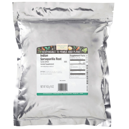 Frontier Co-op, Корень индийской сарсапариллы, разрезанный и просеянный, 453 г (16 унций)